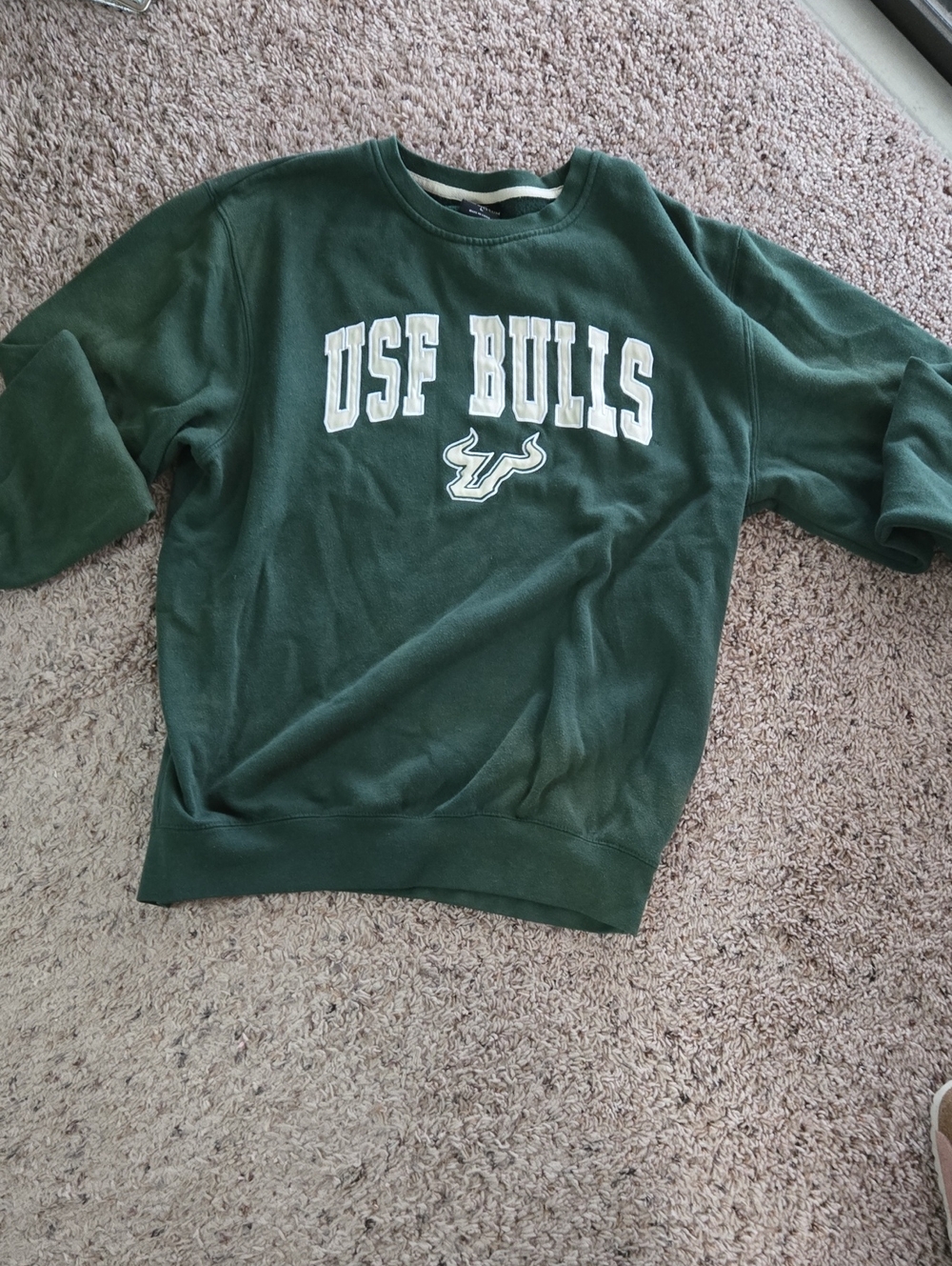 USF BULLS Green Crewneck Sweatshirt